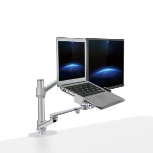 Uchwyt do laptopa i monitora (srebrny)