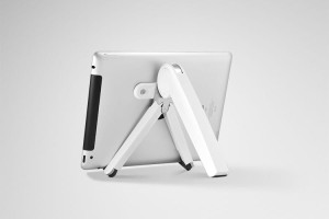 Składana podstawka pod laptopa, tableta i smartfona (biała)
