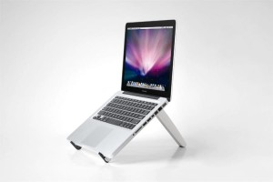 Składana podstawka pod laptopa i tableta (biała)